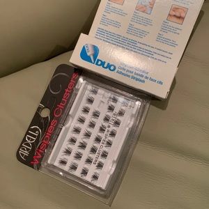 Ardell wispies clusters + Duo lash glue